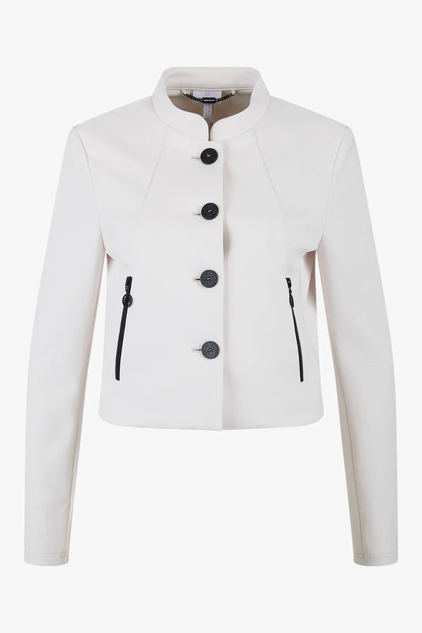 Kurze Jacke mit Stehkragen 01