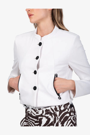 Kurze Jacke mit Stehkragen 06