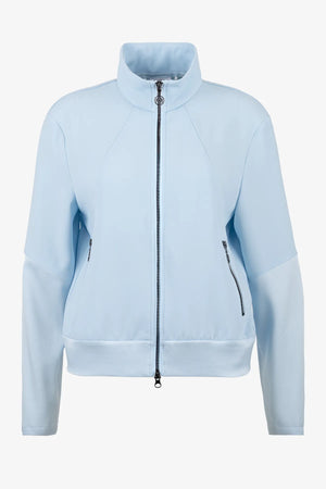 Crépe-Jacke mit Matt-Glanz-Kontrasten 01