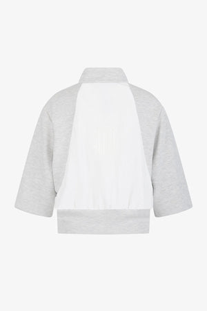 Oversize-Sweatjacke mit Rücken-Stickerei 02
