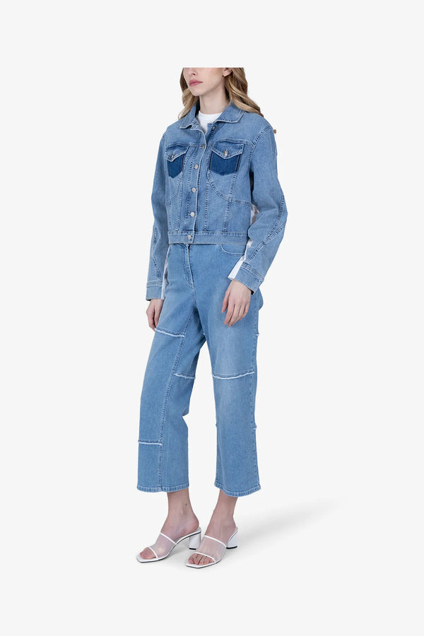 Patch-Jacke mit modernem Denim-Mix 04