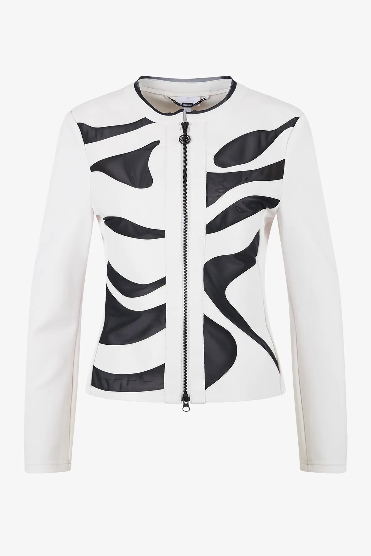 Edle Jacke mit Zebra-Laser-Motiv 01