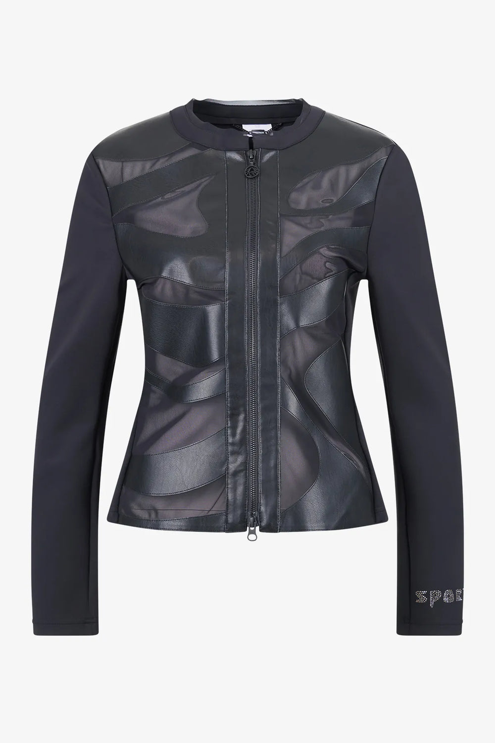 Edle Jacke mit Zebra-Laser-Motiv 01
