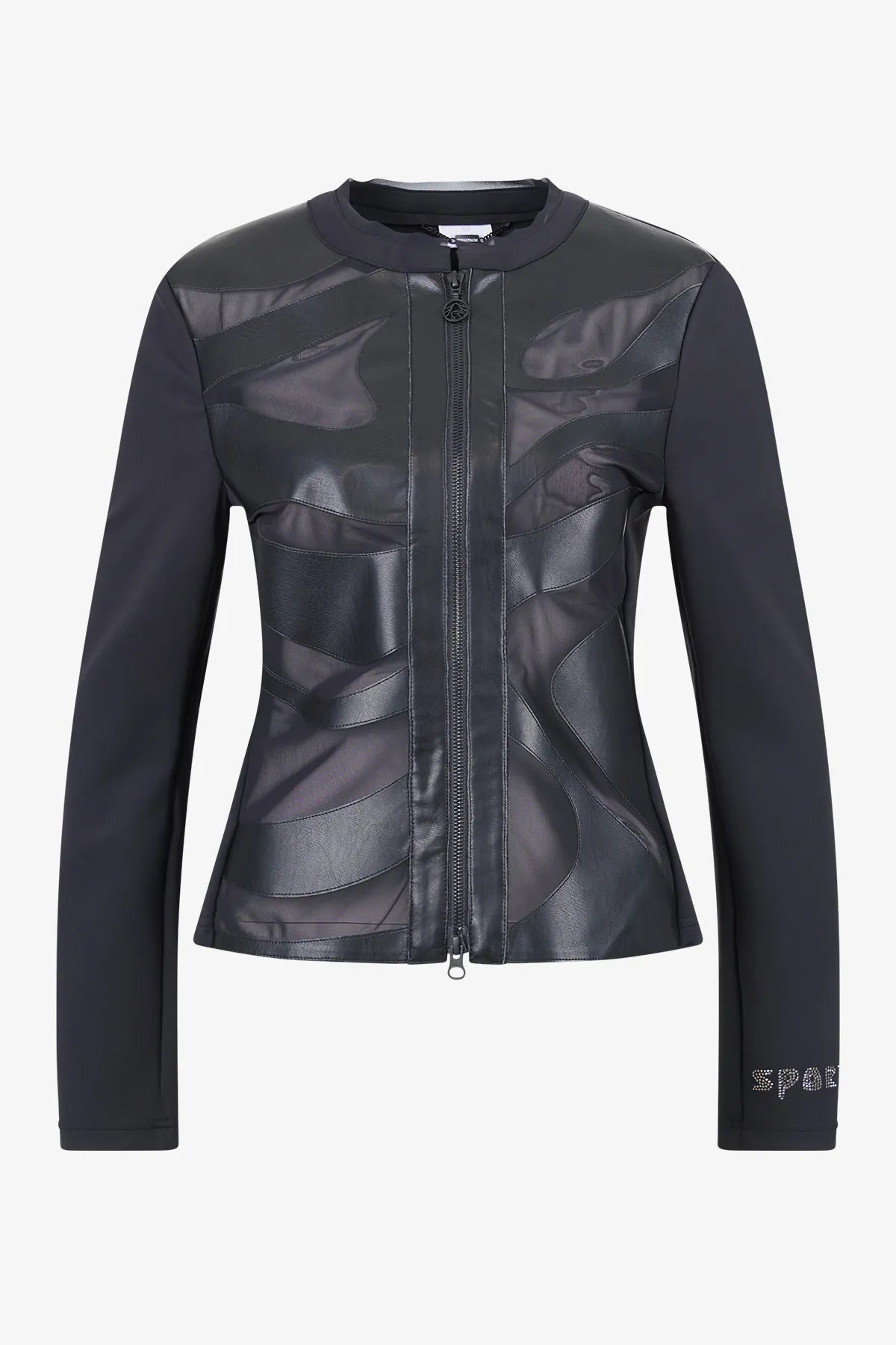 Edle Jacke mit Zebra-Laser-Motiv 01