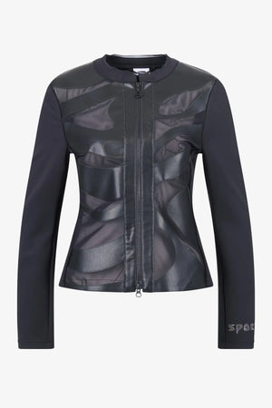 Edle Jacke mit Zebra-Laser-Motiv 01