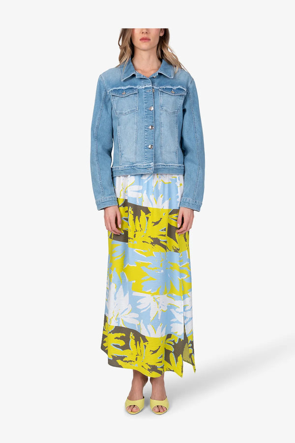Denim-Jeansjacke mit Strass-Motiv 03