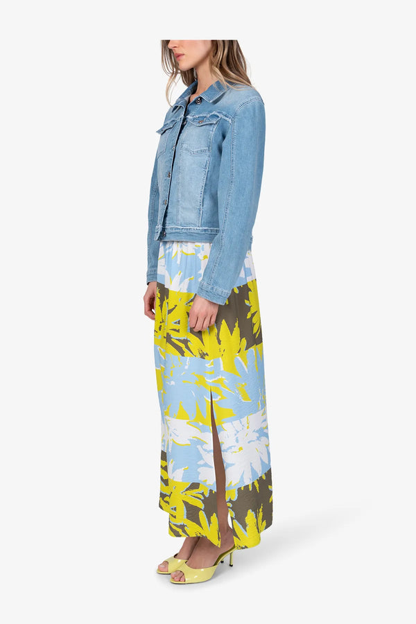 Denim-Jeansjacke mit Strass-Motiv 04