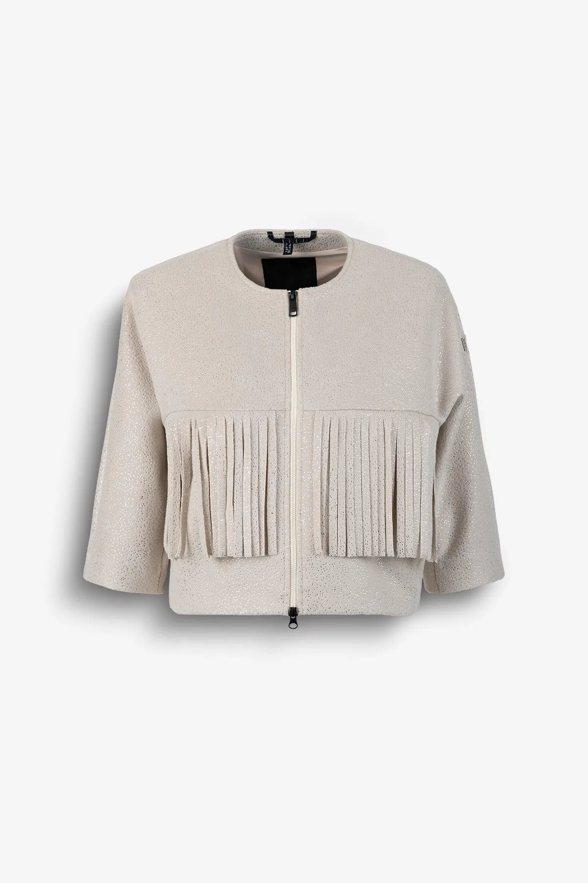 Wolljacke mit Fransen-Detail 01