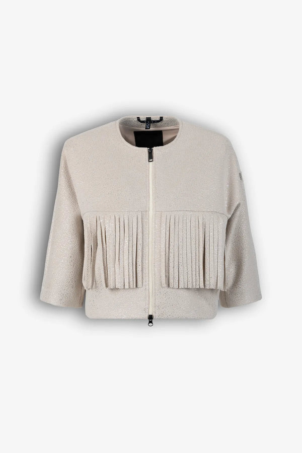 Wolljacke mit Fransen-Detail 01