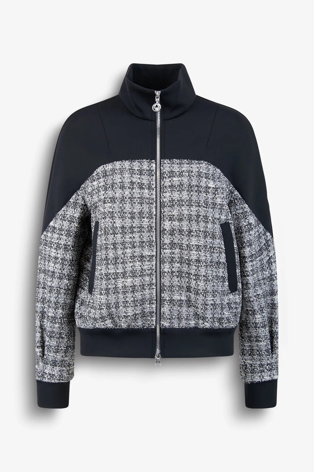 Indoorjacke im Bouclé-Materialmix 01