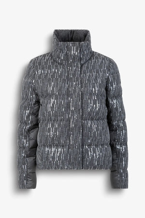 Outdoorjacke im Pailletten-Wollmix 01