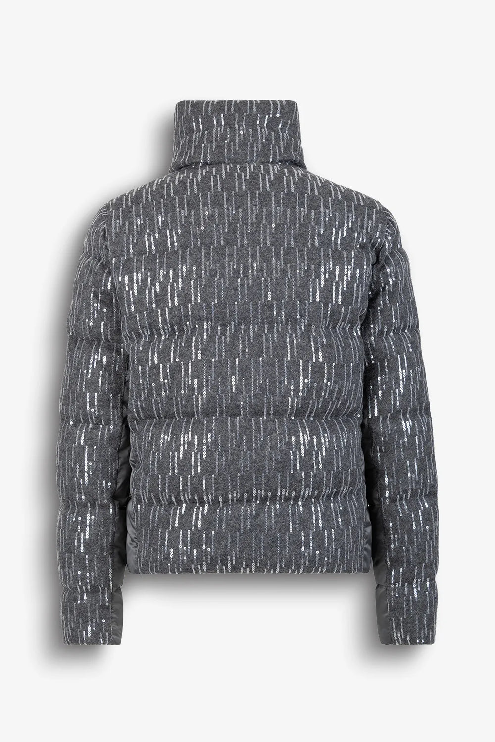 Outdoorjacke im Pailletten-Wollmix 01