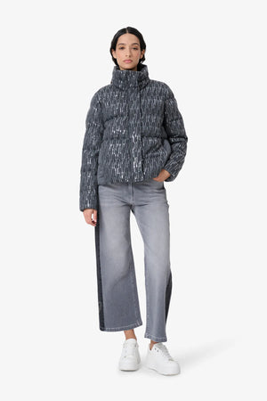 Outdoorjacke im Pailletten-Wollmix 03