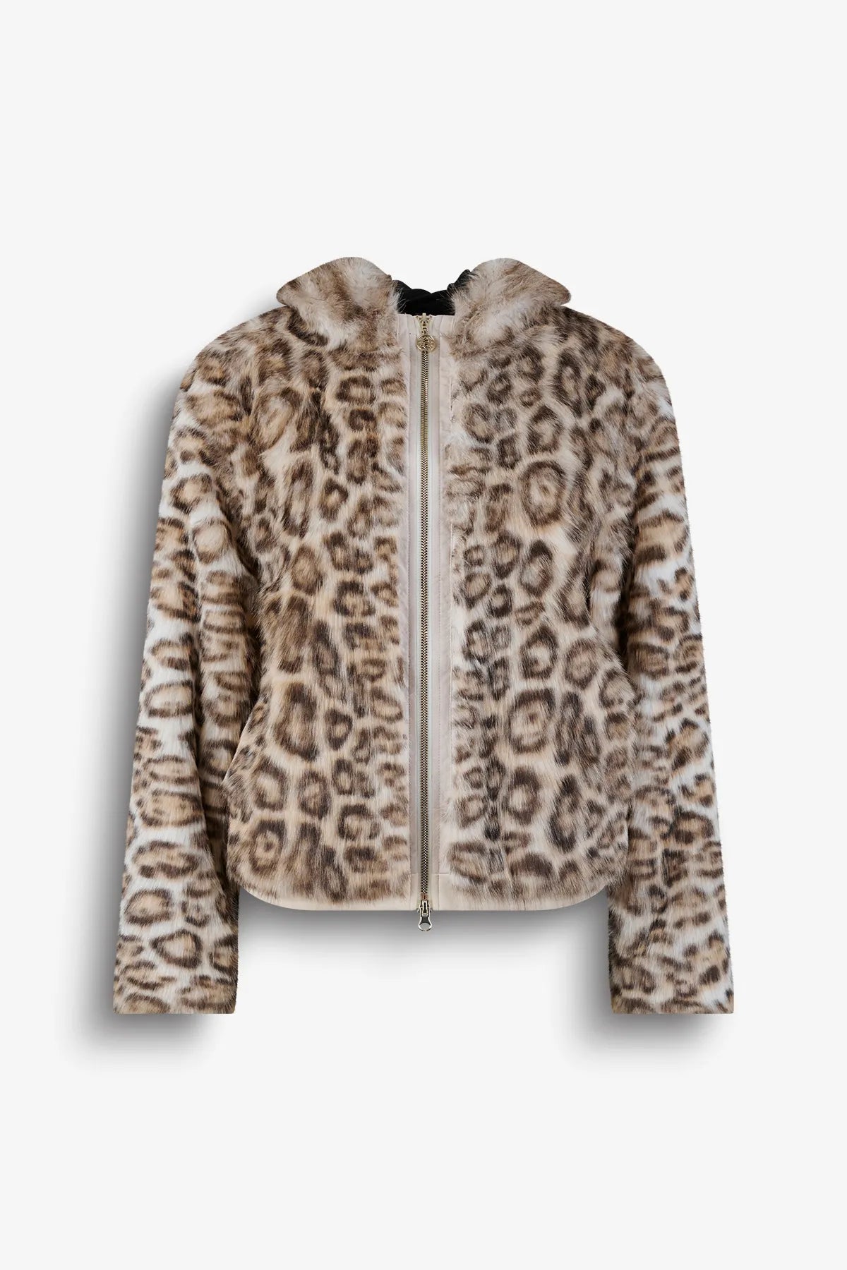 Web-Pelz-Jacke mit Leo-Muster 01