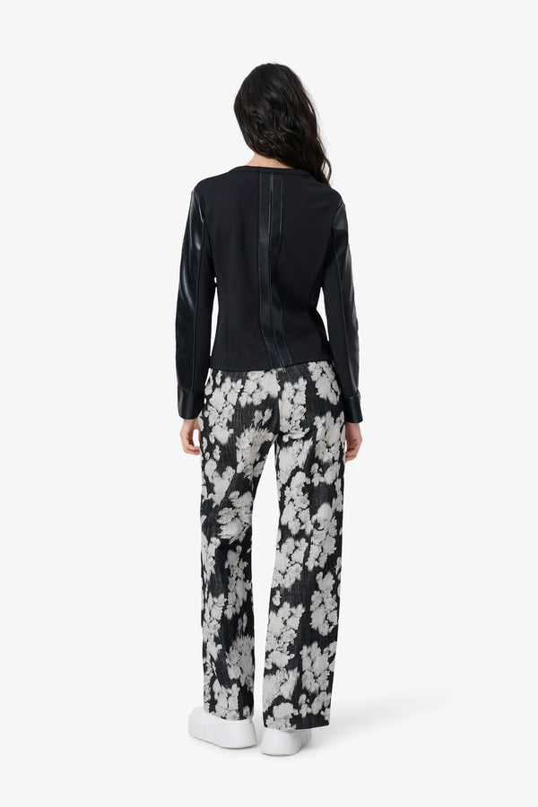 Kunstlederjacke mit Laser-Motiv 05