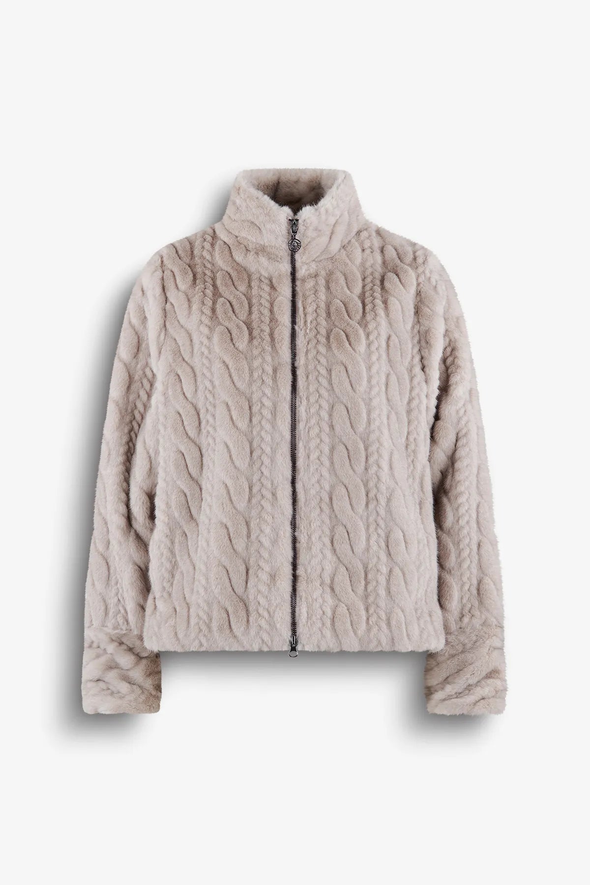 Fake-Fur-Jacke mit Razur-Effekt 01