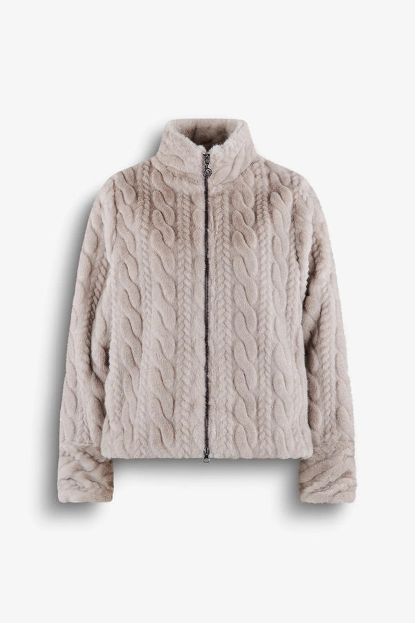 Fake-Fur-Jacke mit Razur-Effekt 01