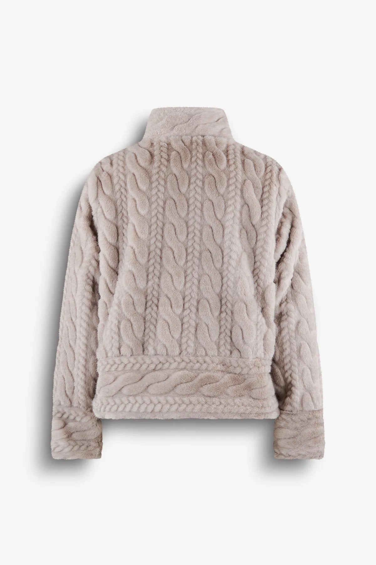Fake-Fur-Jacke mit Razur-Effekt 02