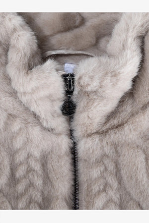Fake-Fur-Jacke mit Razur-Effekt 06