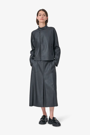 Kunstleder-Capejacke 03