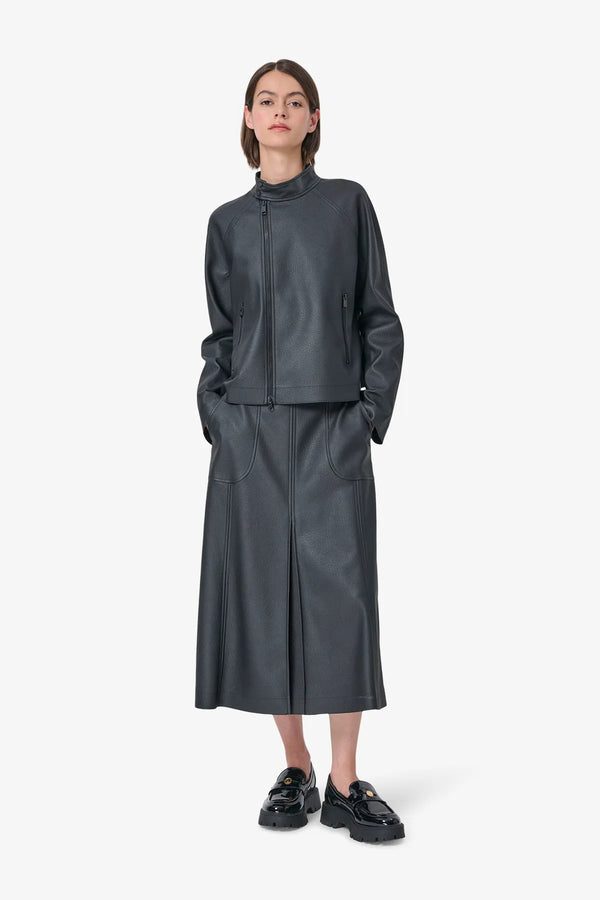 Kunstleder-Capejacke 03