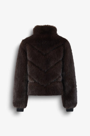 Web-Pelz-Jacke mit Zacken-Design 02