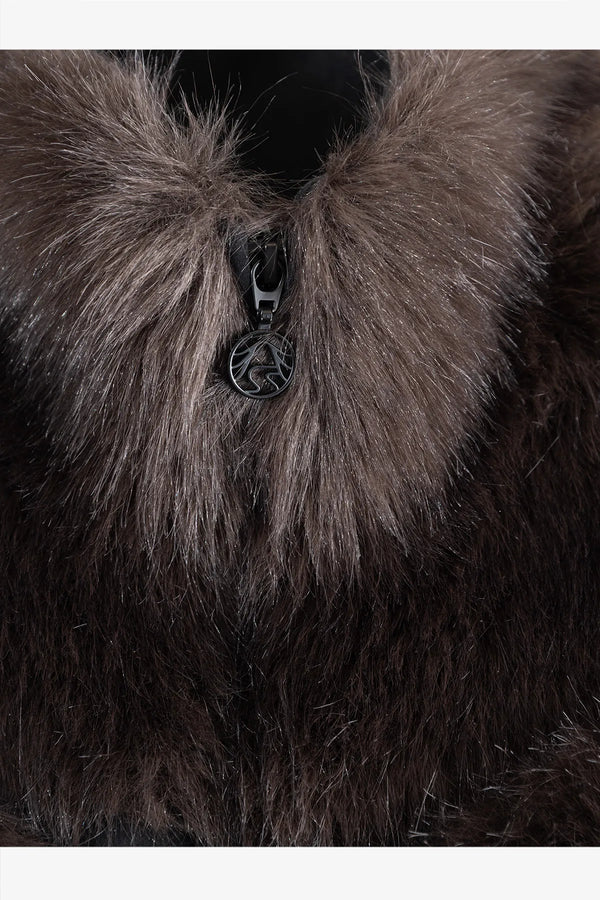 Web-Pelz-Jacke mit Zacken-Design 06