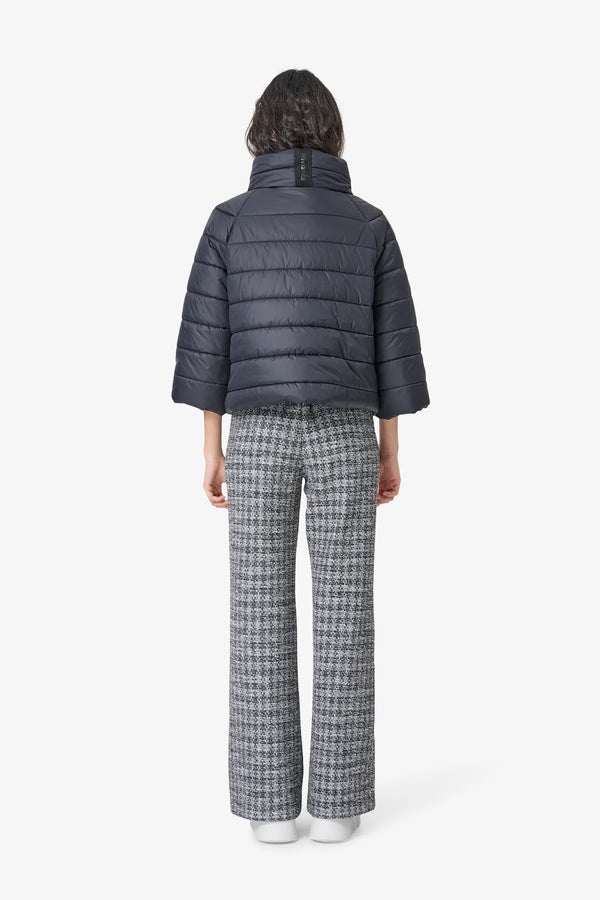 Stepp-Pufferjacke im Materialmix 05