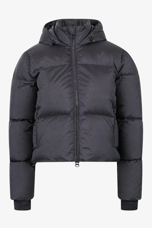 Wattierte Jacke mit Strasssteinen 01