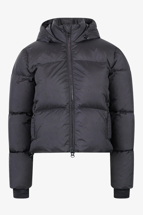 Wattierte Jacke mit Strasssteinen 01