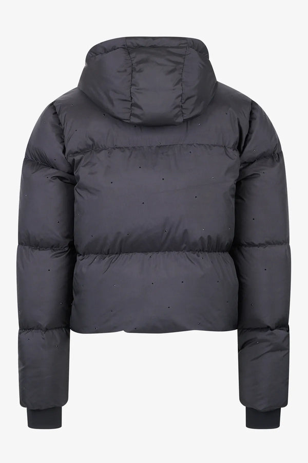 Wattierte Jacke mit Strasssteinen 02