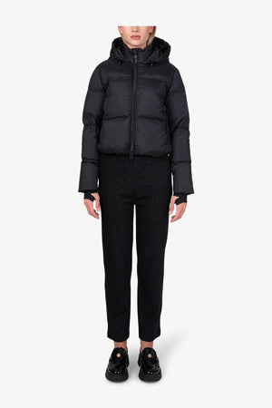 Wattierte Jacke mit Strasssteinen 03