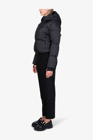 Wattierte Jacke mit Strasssteinen 04