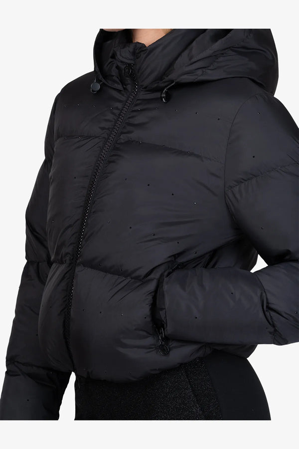 Wattierte Jacke mit Strasssteinen 07