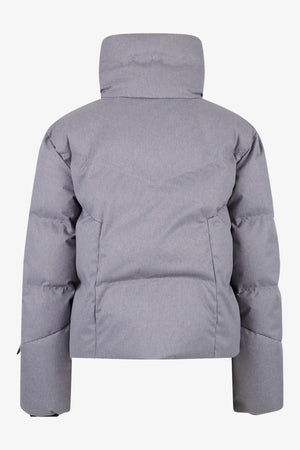 Kurze Daunenjacke in Melange-Optik 02