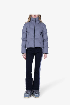 Kurze Daunenjacke in Melange-Optik 03