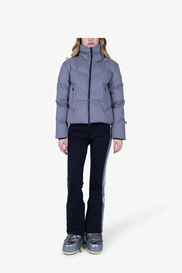 Kurze Daunenjacke in Melange-Optik 03
