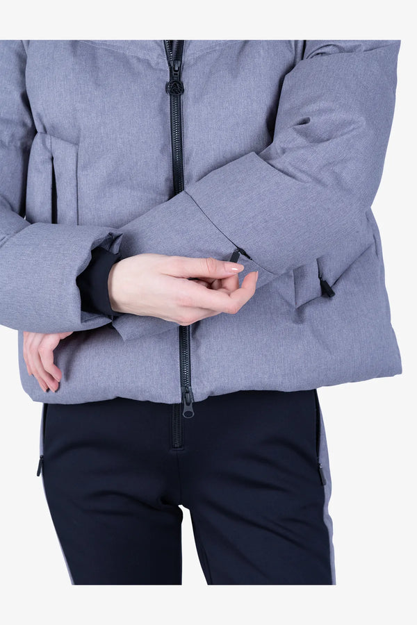 Kurze Daunenjacke in Melange-Optik 07