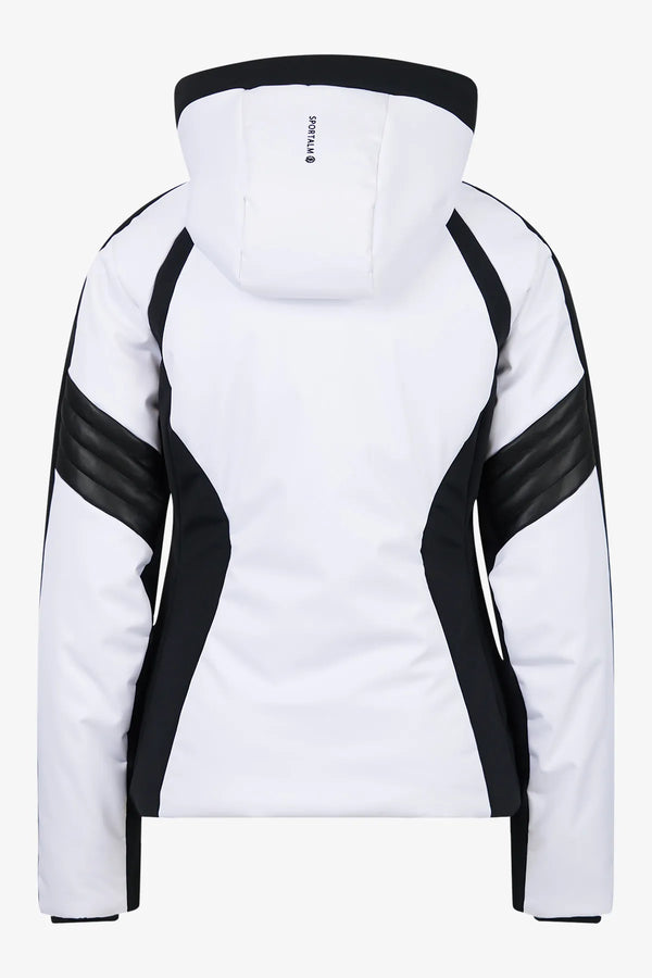 Skijacke mit Kunstleder 02