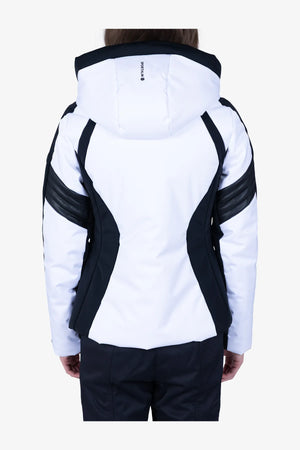 Skijacke mit Kunstleder 05