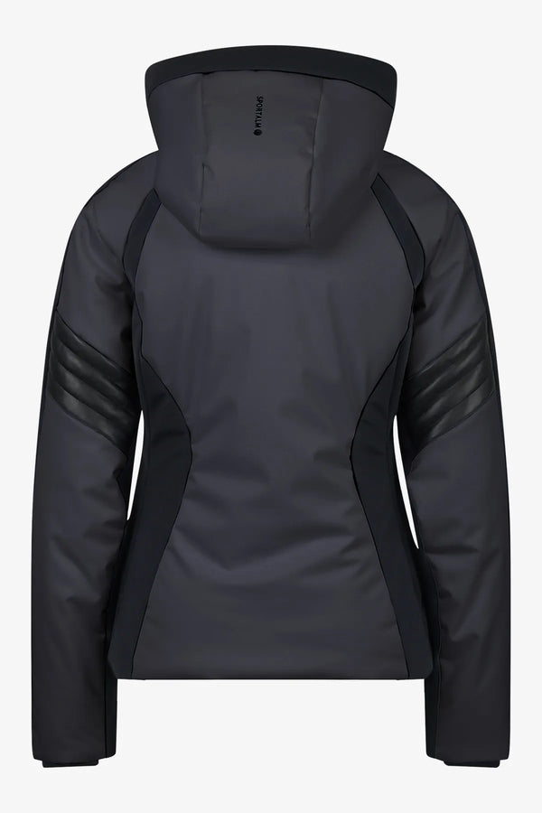 Skijacke mit Kunstleder 02