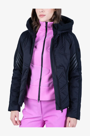 Skijacke mit Kunstleder 07
