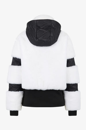 Skijacke aus unechetem Pelz 02