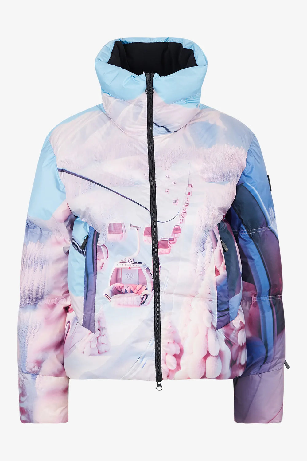 Daunenjacke mit exklusivem Print 01