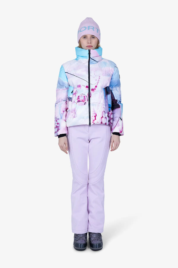 Daunenjacke mit exklusivem Print 03