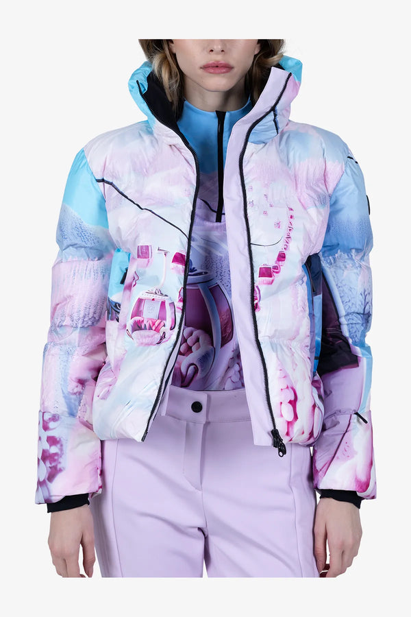 Daunenjacke mit exklusivem Print 06