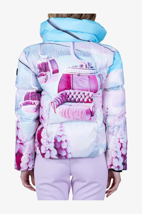 Daunenjacke mit exklusivem Print 08