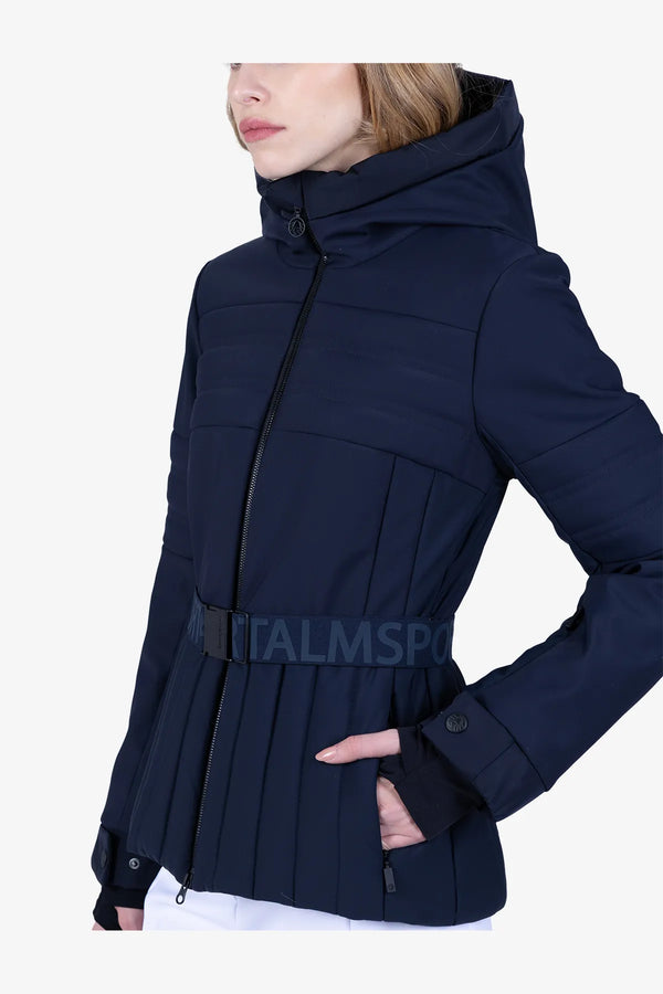 Skijacke mit femininem Gürtel 06