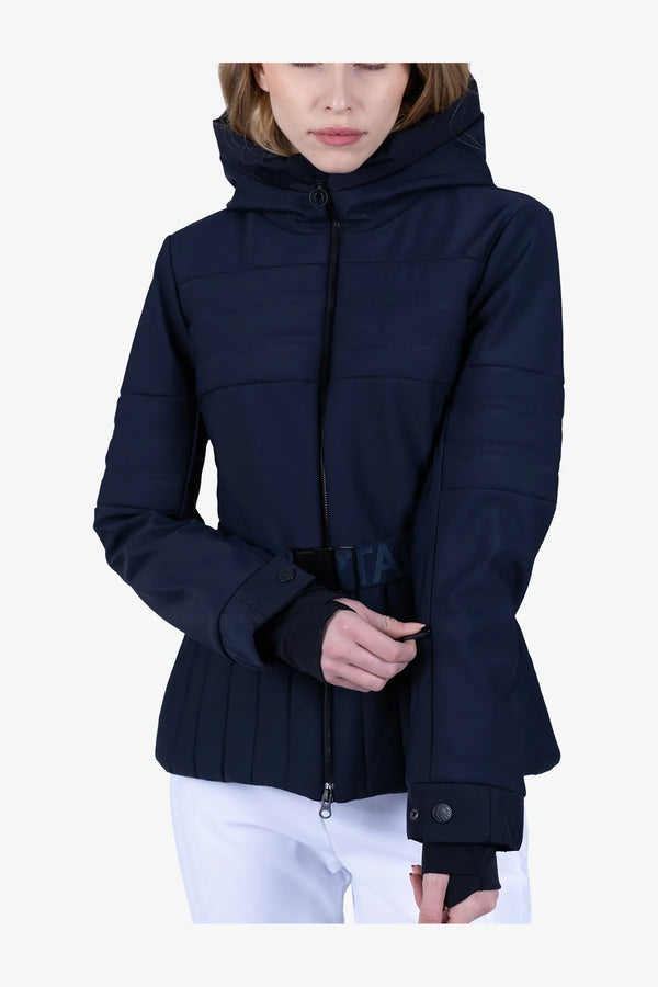 Skijacke mit femininem Gürtel 07