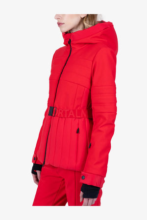Skijacke mit femininem Gürtel 04